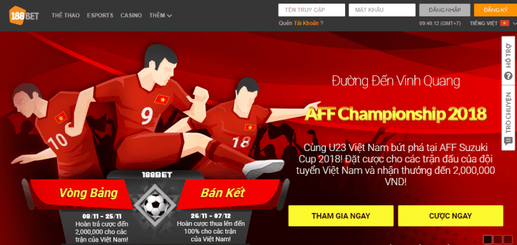 Trang web ca do bong da uy tin 188BET