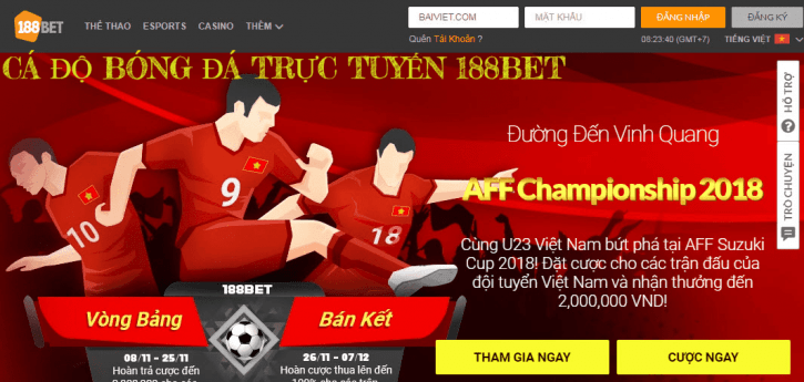 Ca do bong da truc tuyen 188BET